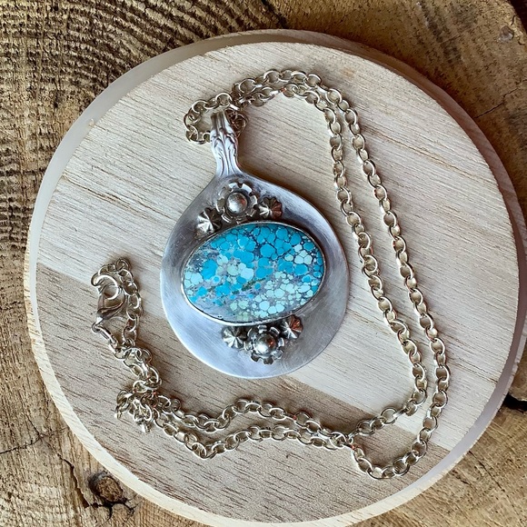 Sterling/turquoise necklace - Picture 1 of 6